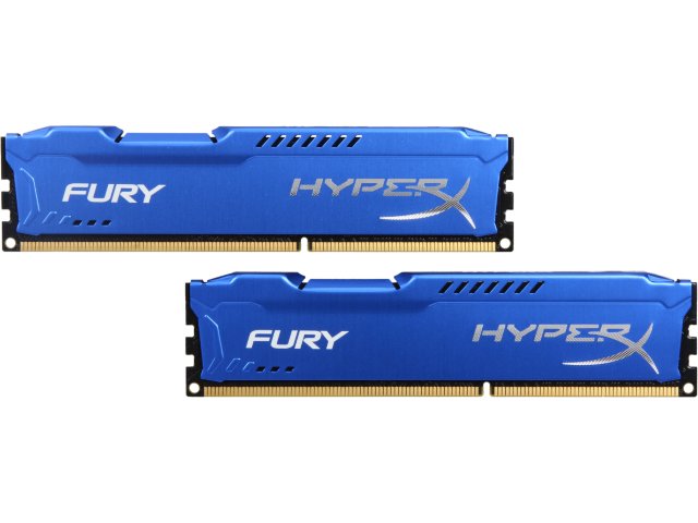 RAM PC Kingston 8G 1600MHZ DDR3 CL10 Dimm (kit of 2) HyperX Fury Blue - HX316C10FK2/8