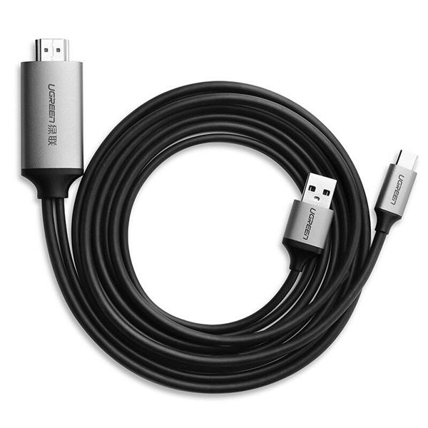 Ugreen Type C to HDMI Cable with USB Power CM183 GK