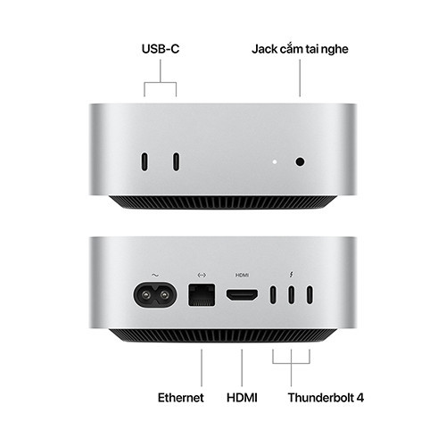 Mac mini M4 2024 10CPU 10GPU 16GB 512GB MU9E3SA/A - Ch&#237;nh h&#227;ng Apple Việt Nam | 0125