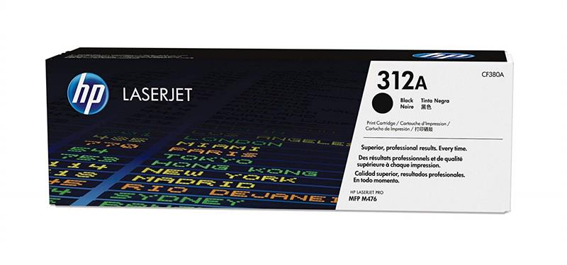 HP 312A Black Original LaserJet Toner Cartridge CF380A 618EL