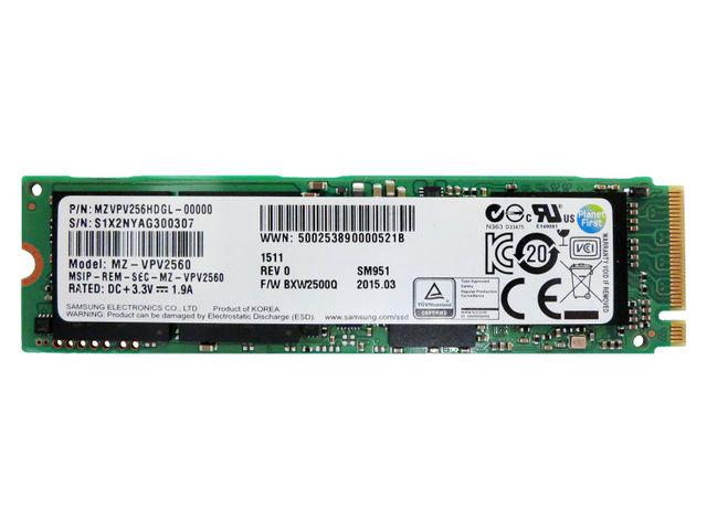 SAMSUNG_SM951_MZVPV256HDGL_256GB (2280 M.2) PCI Express X4 NVME SSD