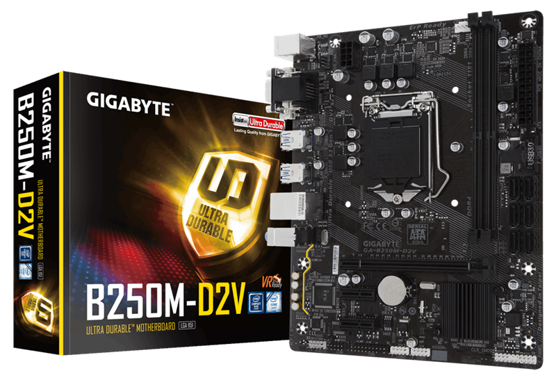 Mainboard Gigabyte B250M-D2V Socket LGA1151 _618S