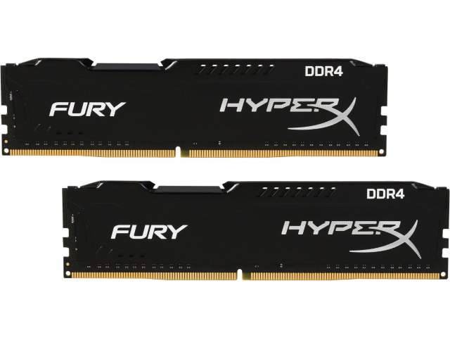 RAM PC Kingston 16GB 3000MHz DDR4 CL15 DIMM  (Kit of 2) HyperX FURY Black-HX430C15BPK2/16 