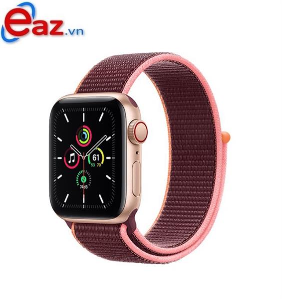 Apple Watch SE GPS + Cellular 44mm MYEY2VN/A Gold Aluminium Case with Plum Sport Loop | 1120D