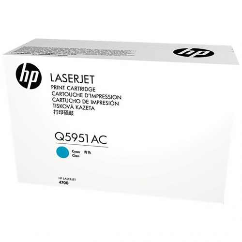 HP Cyan Contract Original LaserJet Toner Cartridge (Q5951AC) _719F