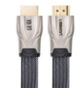 Ugreen HDMI flat cable HD102 metal connector nylon braid 1.4V full copper 19+1 3M GK