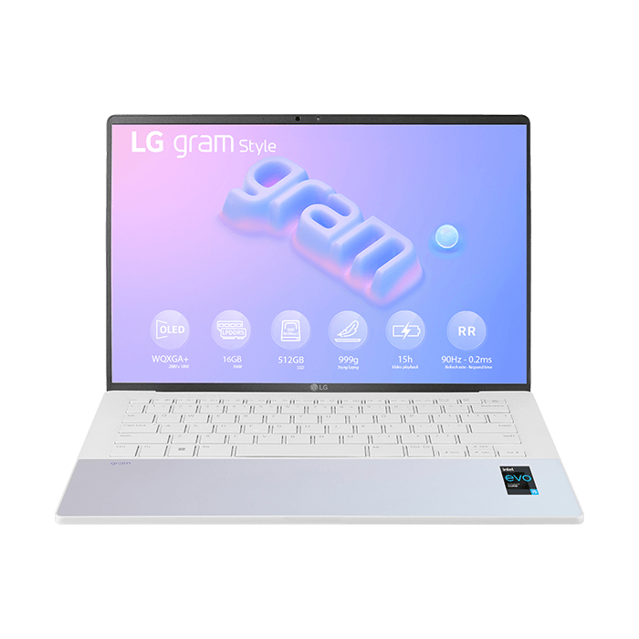 Laptop LG Gram Style 2023 14Z90RS-G.AH54A5 | Intel Core i5-1340P | 16GB | 512GB | Intel Iris Xe Graphics | 14&#39; WQXGA+ OLED 90Hz | Win 11| 0124