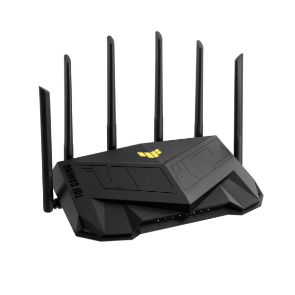 Bộ ph&#225;t wifi 6 Asus TUF Gaming AX6000 (Chuẩn AX/ AX6000Mbps/ 6 Ăng-ten ngo&#224;i/ Wifi Mesh/ 80 User) | 1124P