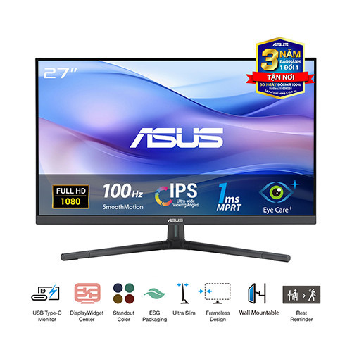 M&#224;n h&#236;nh ASUS VU279CFE-B | 27 inch | IPS | FHD | 100Hz | 1ms | 1224